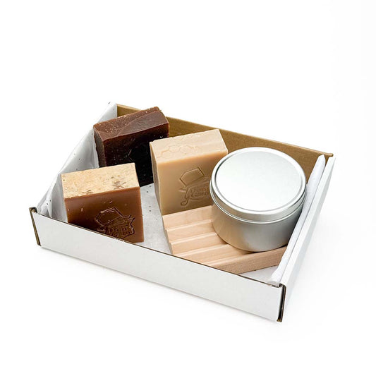 Sweet Indulgence Gift Set (3 bars + candle)