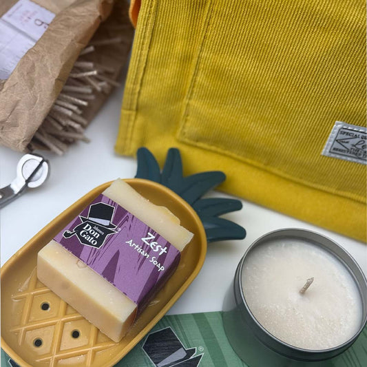 Bright Moments Gift Set (soap + candle + pineapple soap dish)